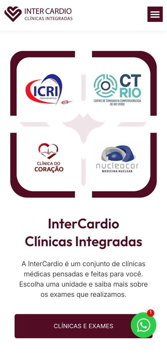 Intercardio Saúde no celular
